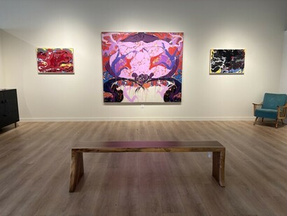 Modern masters: Norman Bluhm, exhibition view. Courtesy of Montanaro Fine Art