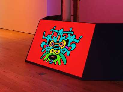 Keith Haring, More light, exhibition view. Courtesy of Martos Gallery