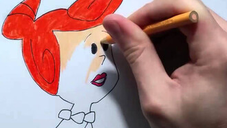 Dibujando a Vilma Picapiedra