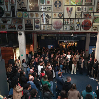 Amarelinha, vista de exhibición. Cortesía del Museu do Futebol