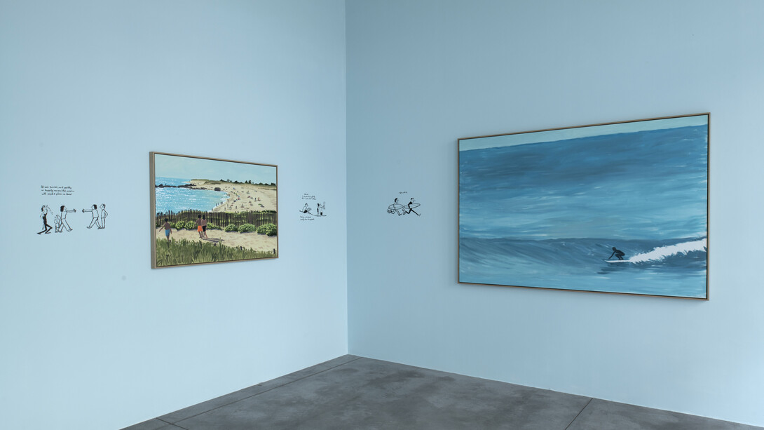 Jean Jullien, Retour à Tokugawa village, vue de l'exposition. Avec l'aimable autorisation de la galerie Alice