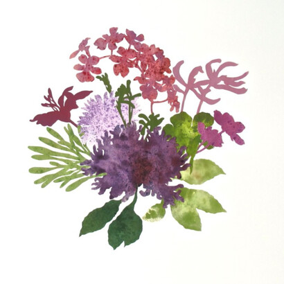 Deborah Weiss, Garden Blooms. Courtesy of Elisa Contemporary Art Gallery