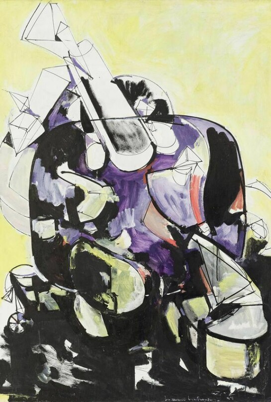 Hans Hofmann, Seated Woman, 1944, Oil on panel, 61 x 46 3/4 inches