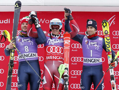 Razzoli, Kristoffersen e Gross sul podio