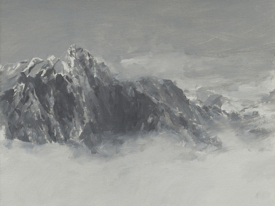 Luca Conca, Cima, 2015, olio su tela, 20 x 23 cm