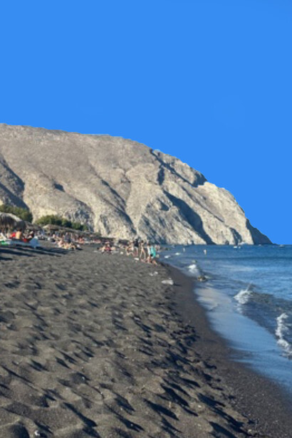 Serene beaches of Santorini, Greece