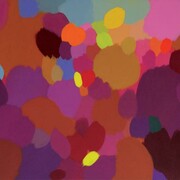 Samia Halaby, Takheel II, 2013, ccrylic on linen canvas, 122 x 167.5 cm. Courtesy of Ayyam Gallery Dubai