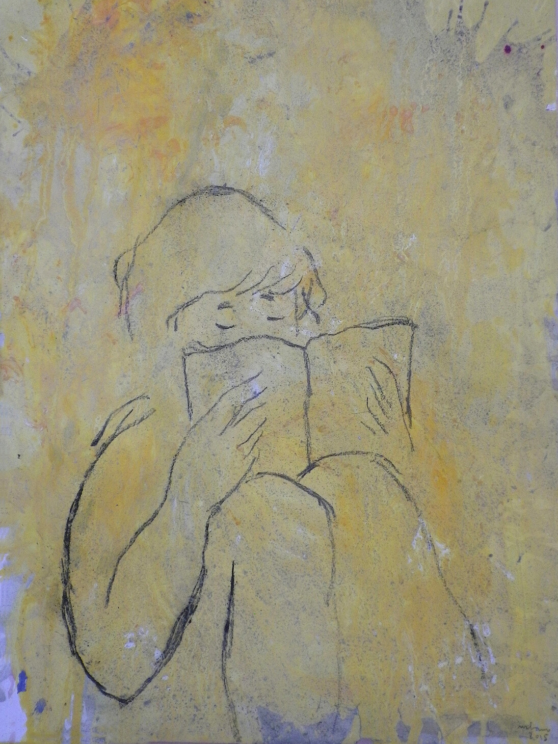Urbano, Biombos e outras janelas, #19, 2015, técnica mista sobre papel, 86x62cm papel