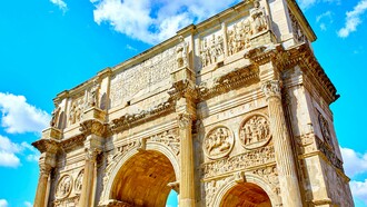 El Arco de Constantino lucirá a partir de ahora no solo de día