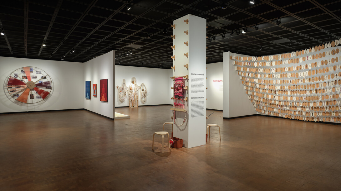 Tanya Aguiñiga and Porfirio Gutiérrez, Sangre de Nopal/blood of the Nopal, exhibition view. Courtesy of Fowler Museum