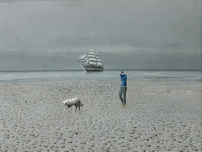 Sandro Luporini. Apparizione, 1984 © ADAC (Associazione diffusione Arte Cultura)