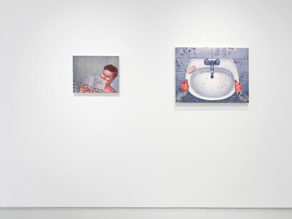 Adam Lupton, Too sure of the sun, exhibition view. Courtesy of Galerie Judin