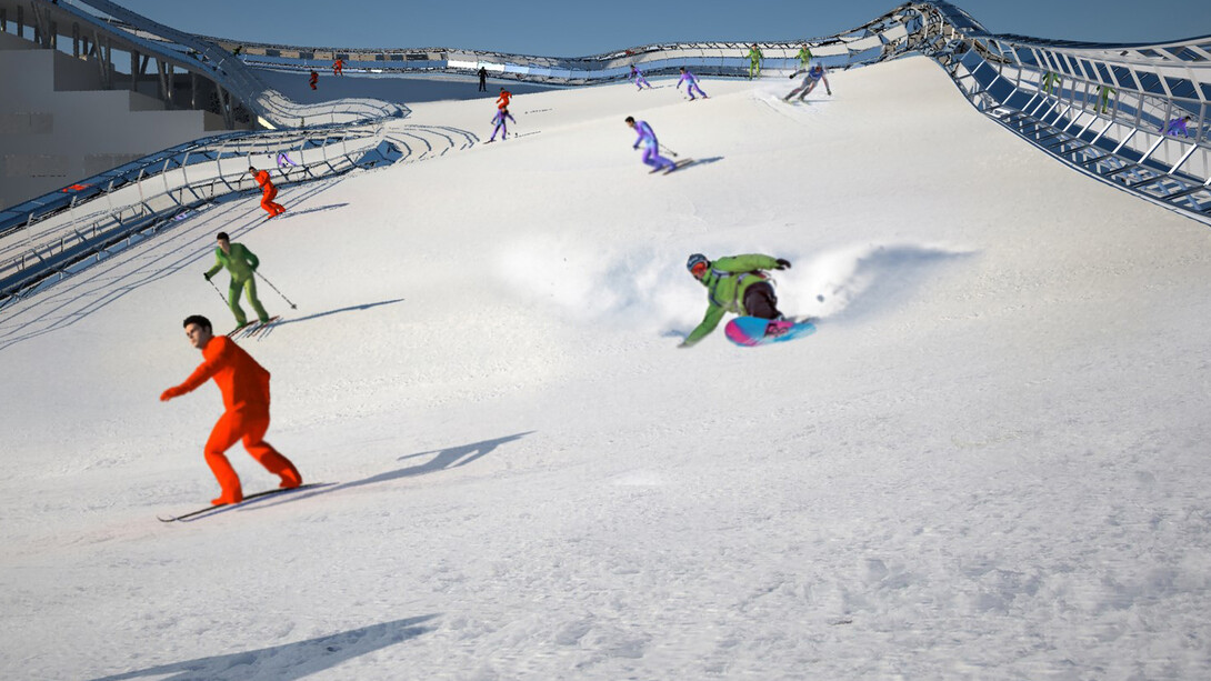 Dom Slalom, sciare sul tetto di casa
