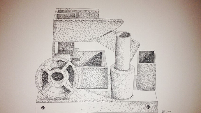 Nathalie Du Pasquier, Untitled (5), 2009, Ink pen on paper, 50 x 70 cm
