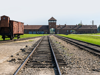 Auschwitz, near Oświęcim in occupied Poland, served as a vast network of Nazi concentration and extermination camps and became one of the principal sites of the Holocaust