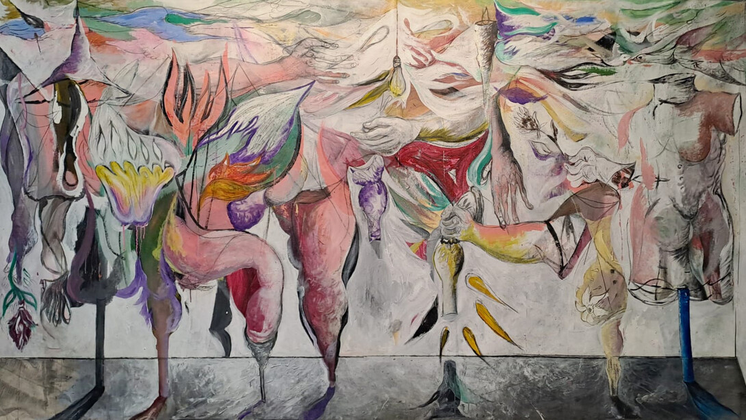 Oussama Diab, Middleeastern Guernica, Guernica After Picasso (detail), 2026. Courtesy of Artbooth Gallery