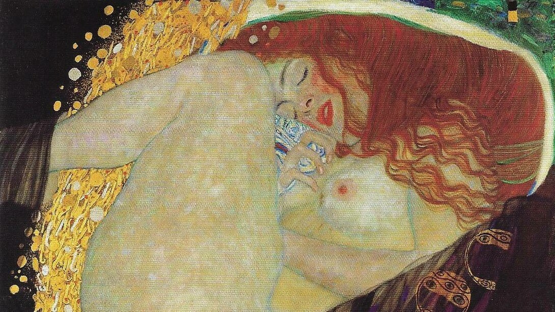 Gustav Klimt, Danae, olio su tela, 1907