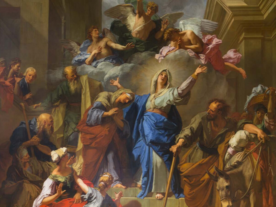 Jean Jouvenet, La visitation de la Vierge ou Le Magnificat, 1716. Paris, cathédrale Notre-Dame de Paris, dépôt du Louvre © Pascal Lemaître / dist. Centre des monuments nationaux