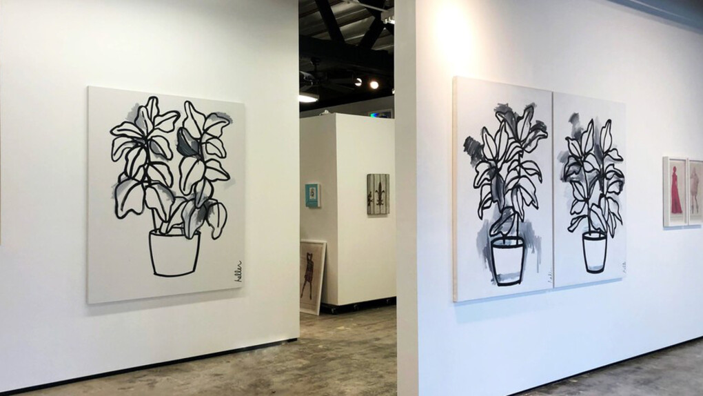 Garden Party...works by Matthew Heller + Tony Brown. Courtesy of D2 Art