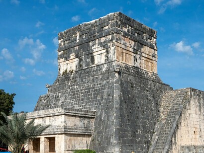 Rising from Yucatán's limestone plains, this Chichén Itzá temple echoes with the architectural genius and spiritual gravity of the Mayan world