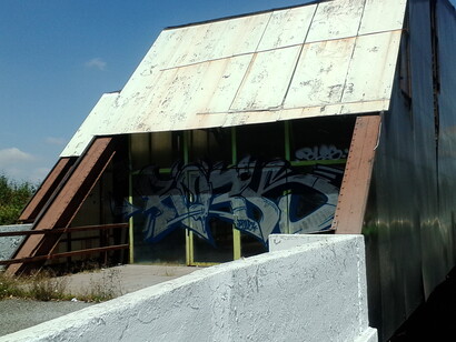 Vista exterior del Puente del Arte de Ecatepec antes de su reforma
