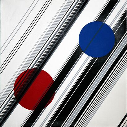 Cui Xiuwen, IU No. 5, 2014, acrylic on canvas,15 3/4 x 15 3/4 inches (40 x 40 cm)