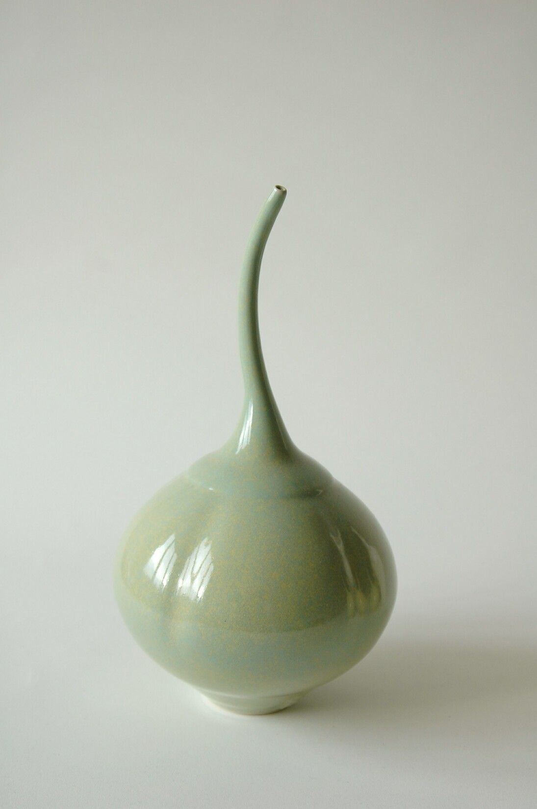 Vivienne Foley, Green Melon, coloured glaze, 33cm