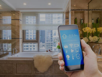 In the context of a smart home, a smartphone takes the reins, overseeing and managing a range of functions with ease and precision
