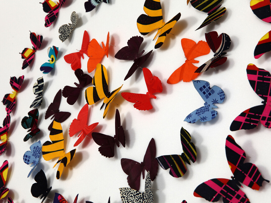 Romuald Hazoumè, Dance of the Butterflies. Photo Alan Seabright