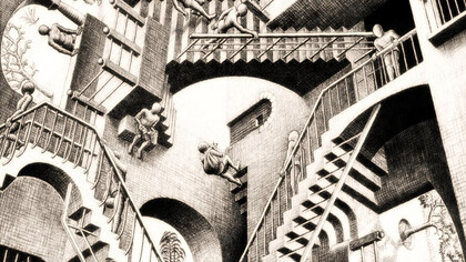 M.C. Escher, Relavitidad (1953)