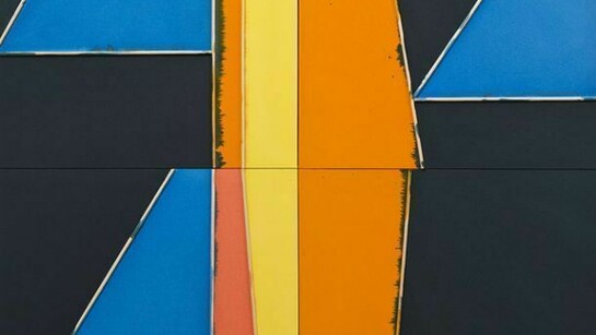 Oliver Perkins, Hobie (detail), 2013, Ink, rabbit skin glue and dowel on canvas, 220 x 161 cm