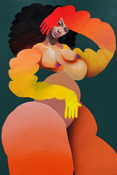 Erik Jones, Standing Nude, 2020
