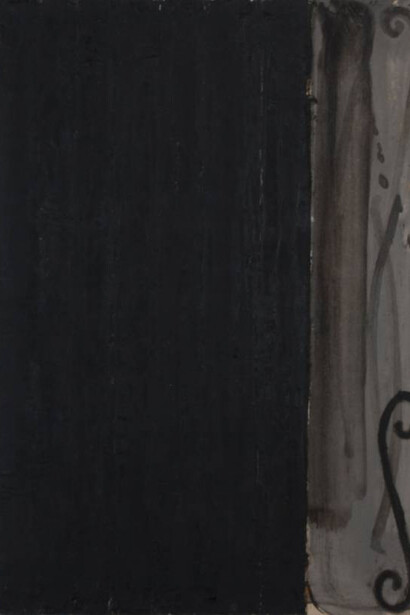 Piero Pizzi Cannella, Senza titolo, 1989-90, 73,5 x 51,5 cm, olio su cartone
