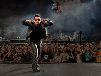 U2 en concert au Estadio Cidade de Coimbra à Coimbra, Portugal, le 2 octobre 2010. Photo de Rui M. Leal