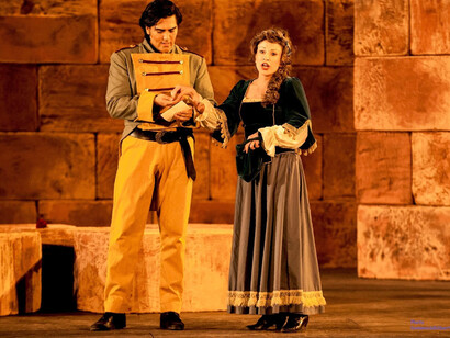 Un momento dell'opera teatrale "Carmen"