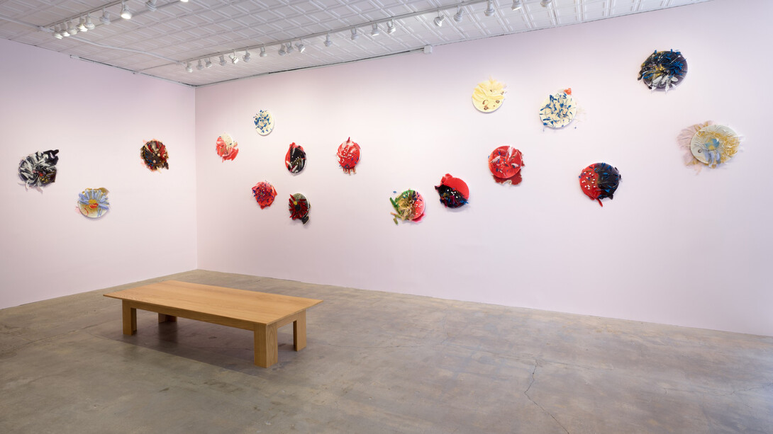 Helen Marden, The grief paintings, exhibition view. Courtesy of Gagosian Gallery
