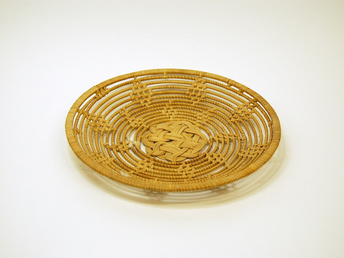 Traditional basketry bread bowl, (woven wicker), 1950s, © Camberwell College of Arts, University of the Arts London