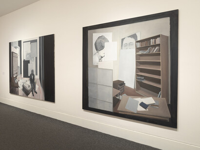 Víctor Florido, Interiores, vista de exhibición. Cortesía del Museo de Arte Moderno de Buenos Aires