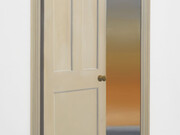 Gavin Turk, Door (with tangerine sky) (detail), 2025. Courtesy of Ben Brown Fine Arts