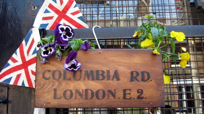 Londres. Mercado de flores de Columbia Road