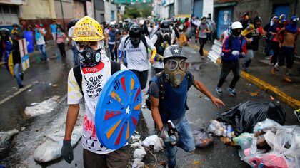La Resistencia, a youth emancipation movement fighting against the dictatorship in Caracas, Venezuela