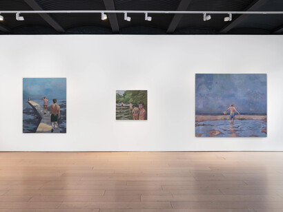 Emil Sands, Salt in the throat, exhibition view. Courtesy of Paul Kasmin Gallery