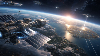 A vision of orbital infrastructure where data, energy, and industry operate beyond Earth’s limits—transforming space from a frontier into a functional extension of the global system