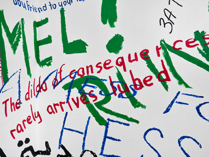 Walid Raad, Like a rubber rung on a ladder, exhibition view. Courtesy of Galerie Thomas Schulte