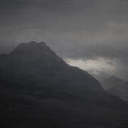 Tryfan I, Oil on Board,  2015, 14 X 19 cm.