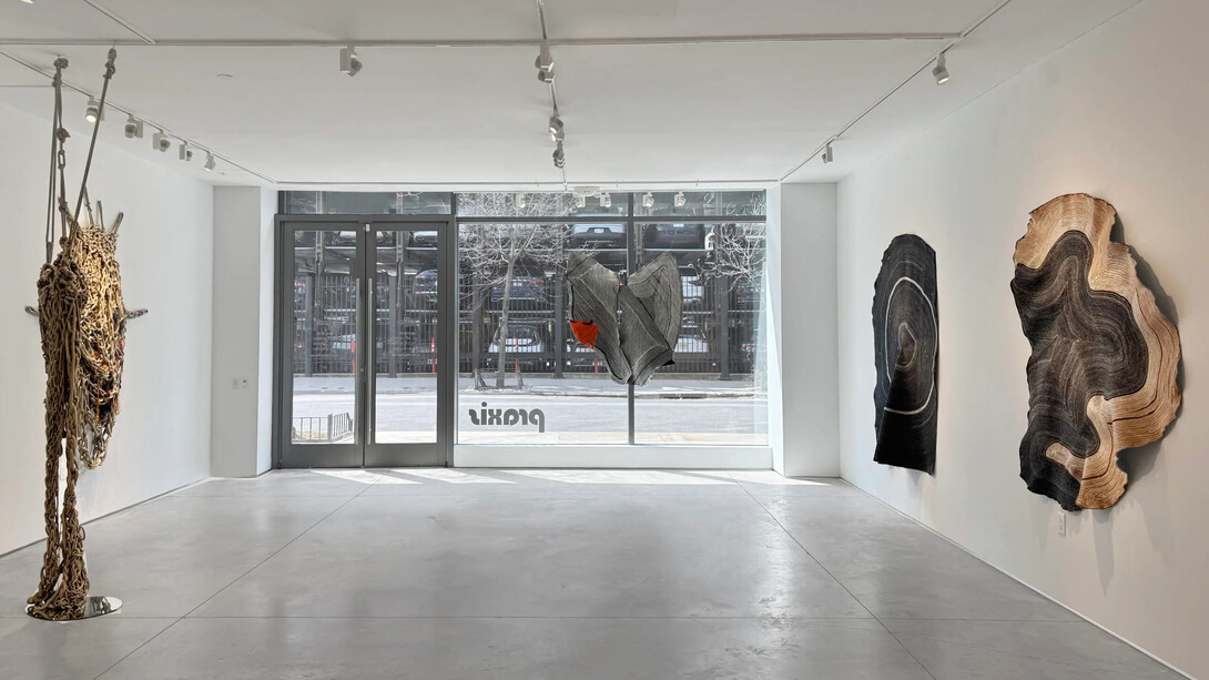 various artists, Walking lines, exhibition view. Courtesy of Praxis Gallery