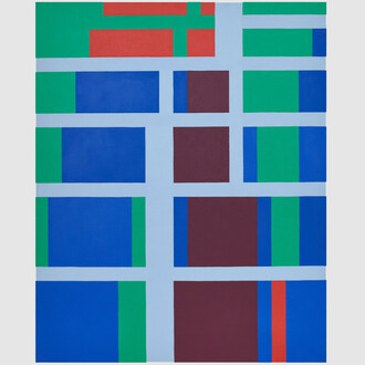 Verena Loewensberg, Untitled
1950.
Oil on canvas,
78 x 63 cm / 30 3/4 x 24 3/4 in. Photo: Jon Etter © 2024, Verena Loewensberg Stiftung, Zürich