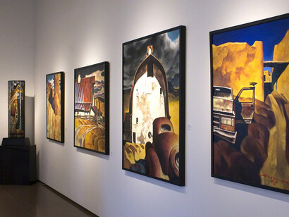 Paintings by Z. Z. Wei. Courtesy of Blue Rain Gallery