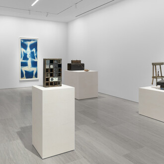 Robert Rauschenberg, Important early works from the Cy Twombly Foundation, exhibition view. Courtesy of Gagosian