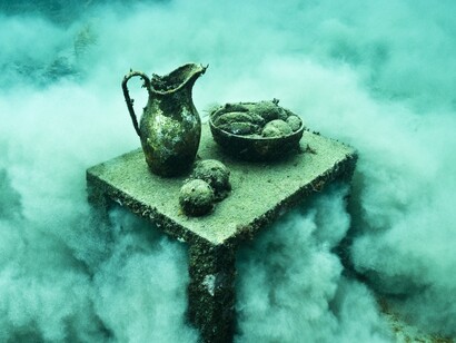 Jason deCaires. Bodegón en el fondo del mar